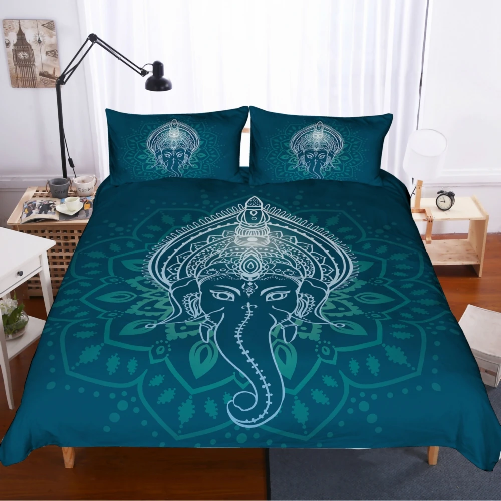 Free Dropshipping Luxury NEW 3D Elephant Bedding Set Twin Queen King