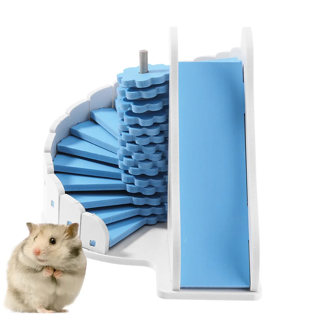

Small Pet Mouse Toy Entertainment Sport House Color Hamster Wooden Toy Ladder