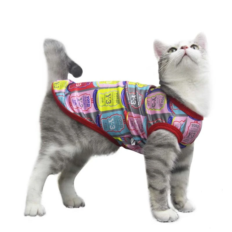 Mascota cachorro gato dibujos animados chaleco moda pequeño gato perros ropa varios patrones Chihuahua Teddy yorkkie gato ropa|Ropa para gatos| - AliExpress