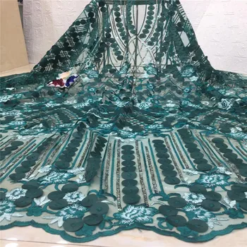 

Cassiel Sequin Lace Green Dresses Fabric, Tulle 3D Lace Fabric, Lace Applique Materials Tulle Fabric For Wedding