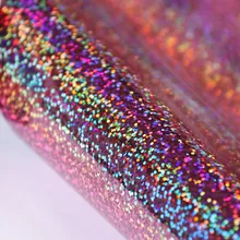 Розовая Лазерная теплопередача виниловая голографическая горячая печать винил железная футболка режущая пленка 50 см x 50 см(2" x 20"