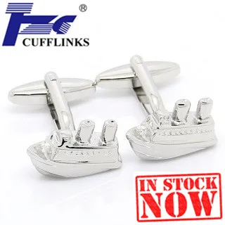 

Ship Vessel Cufflink Cuff Link 2 Pairs Free Shipping Promotion