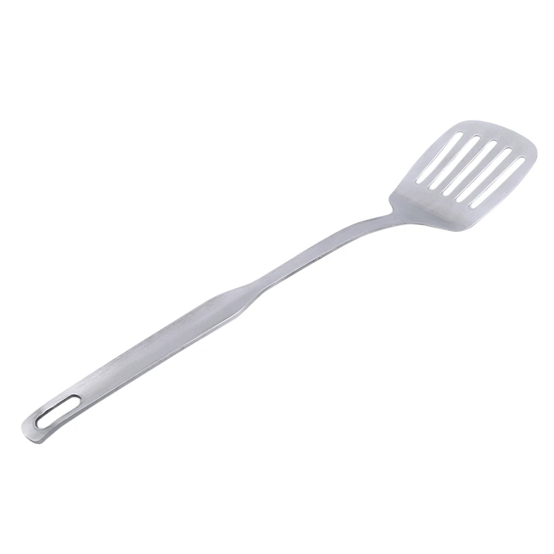 Slotted turner Кухонная утварь длинный инструмент для приготовления пищи кухонный гаджет из нержавеющей стали суп ковш/половник-дуршлаг/Лопатка/лопатка Тернер - Цвет: Slotted turner