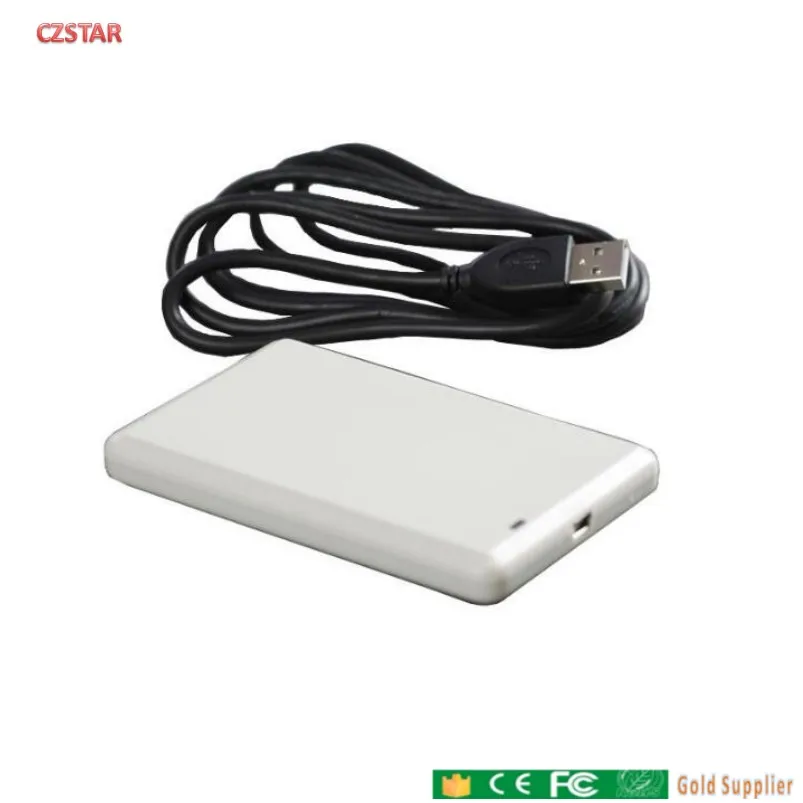

usb desktop keyboard emulation rfid uhf reader support ISO18000-6B/6C protocol with free 5pcs sample card