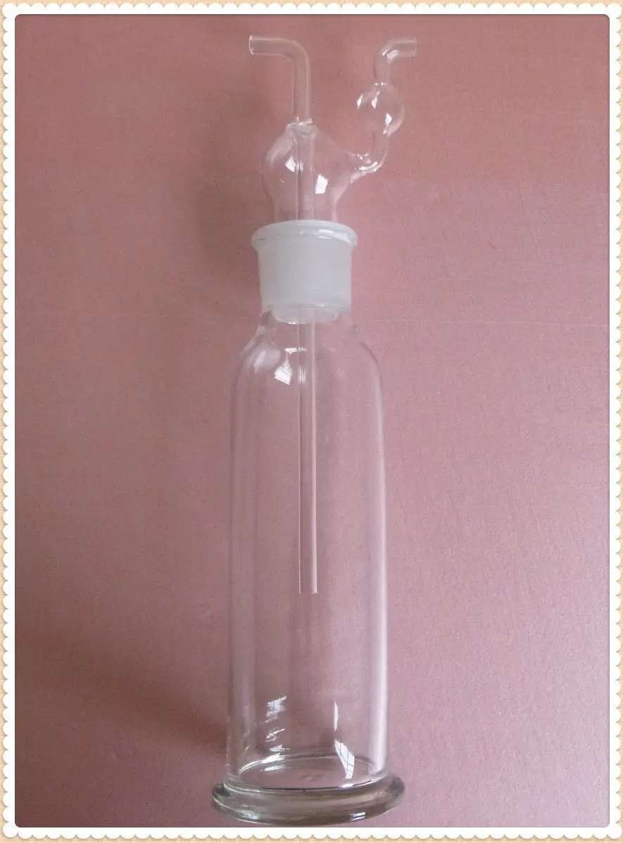 

500ml Gas Washing bottle,Straight Tube,Chemistry Glass Labware