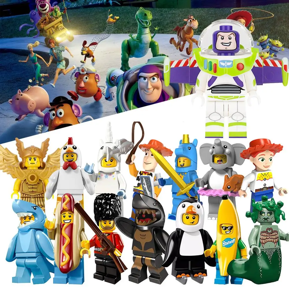 

Legoing Toy Story Mini Building Blocks Pumping Mr. Potato Head Slinky Dog Andy Buzz Lightyear Mini Figures Toy Gift for Children