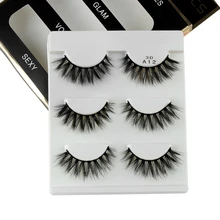 3 пары Макияж 3D накладные ресницы Объемные Висячие ресницы черный толстый длинный крест Поддельные глаза лахес расширение макияж инструменты для красоты