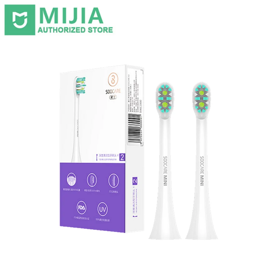 

2PCS Soocare Soocas X3 X3S Mini/Inter/Clean Type Replacement