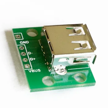 

Flat USB Type A 4p DIP switch adapter plate Socket USB converter board seat