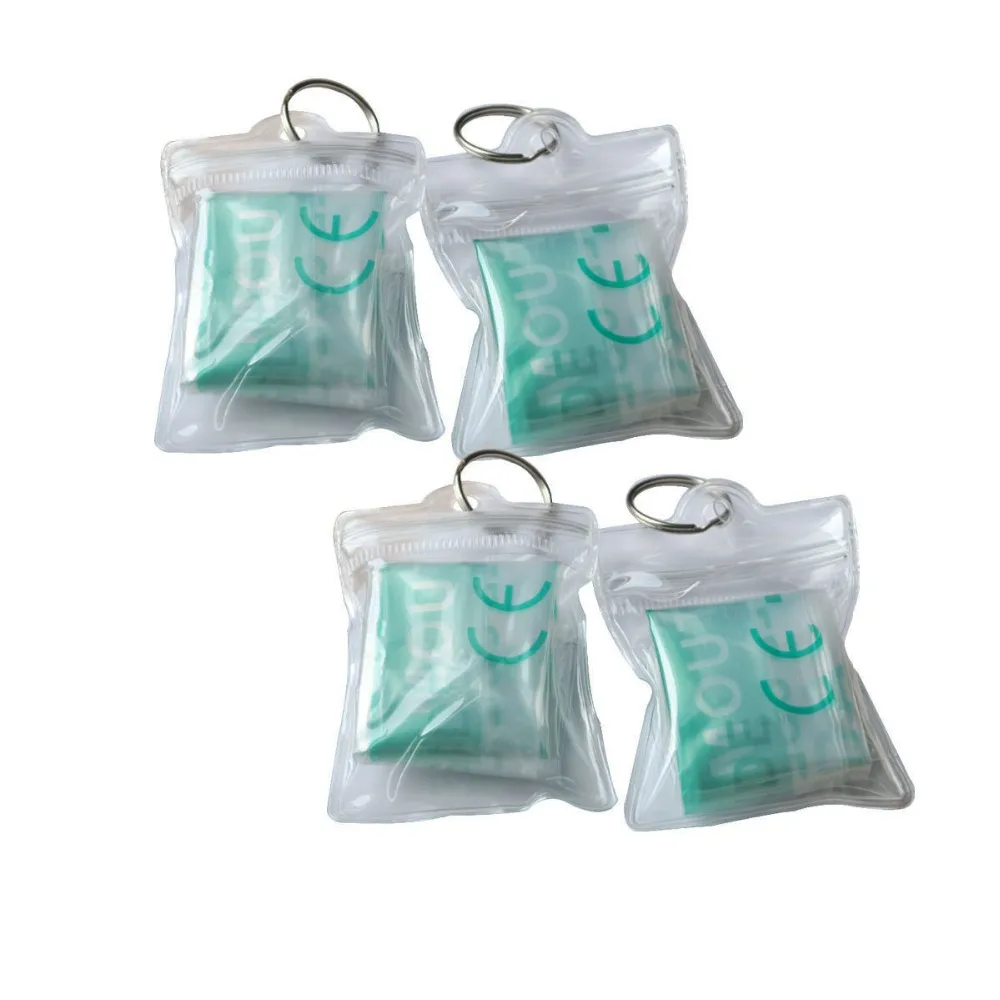 

Wholesale 1000Pcs/Lot PVC CPR Resuscitator Mask Transparent Keychain CE/FDA Approved Emergency Face Shield First Aid Rescue Kit