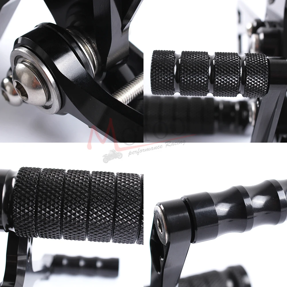 Motoo Full CNC алюминиевый мотоцикл Регулируемые задние комплекты подножки для KAWASAKI