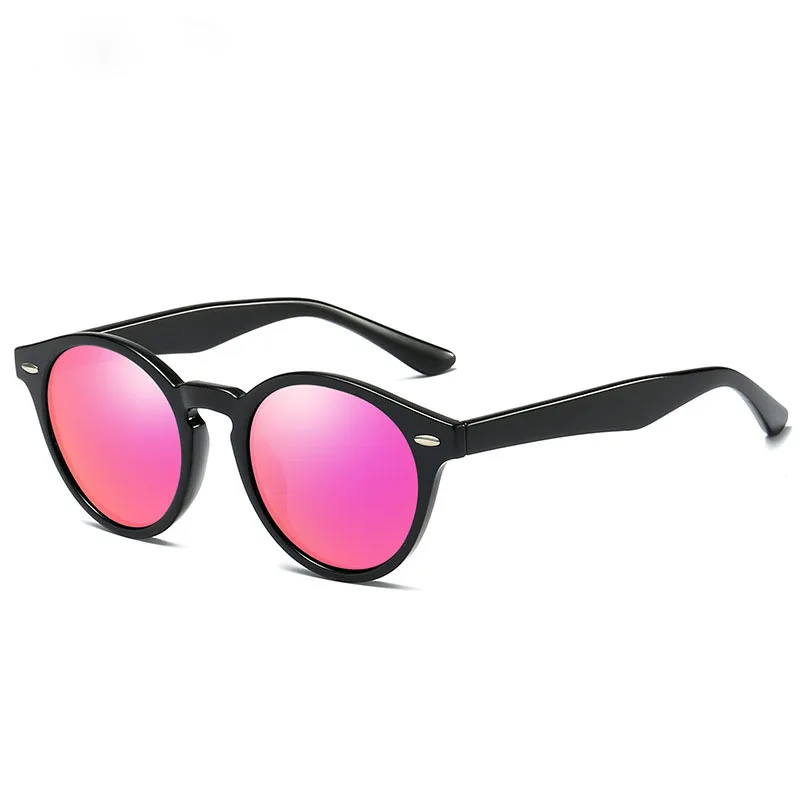 Color 1  Bright Black Frame Pink Mirror