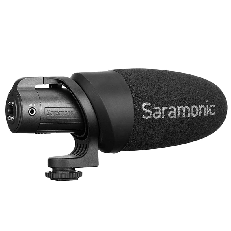 

Saramonic Cammic+ Lightweight On-Camera Microphone with Integrated Shock Mount & Indicator for Dslr Canon Nikon Cameras