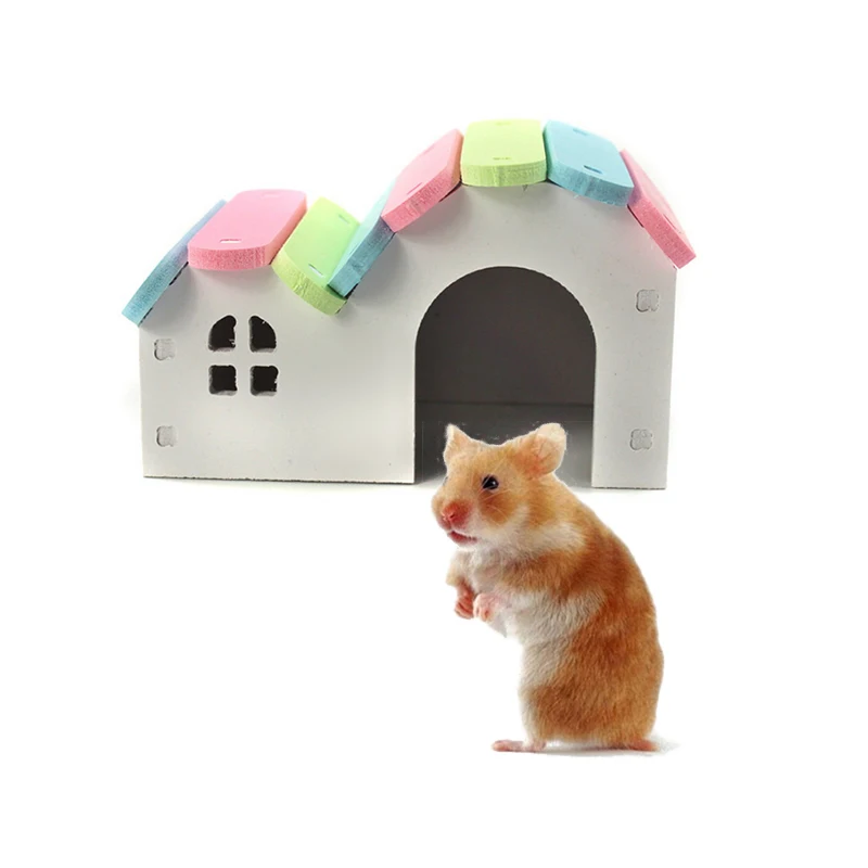 Хомяки Гнездо Дом Лофт мягкий домик подстилка для домашнего питомца замок для самостоятельной сборки дом домашних животных