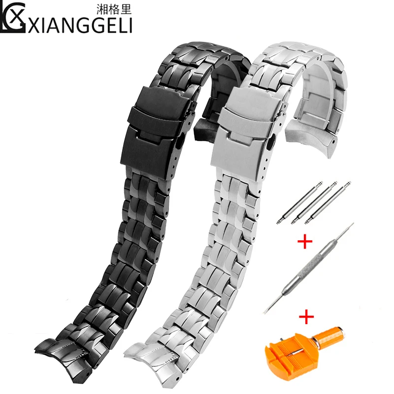 Acess rios De Rel gio A o S lido Rel gio Com Homem Para Casio EF 550D 
