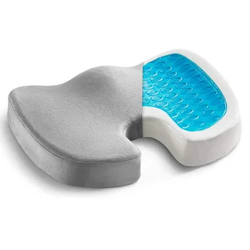 

Car Gel Seat Cushion Summer Memory Foam Coccyx for Tailbone Office Chair Car Seat Sciatica Back Pain Relief Non-Slip Orthopedic
