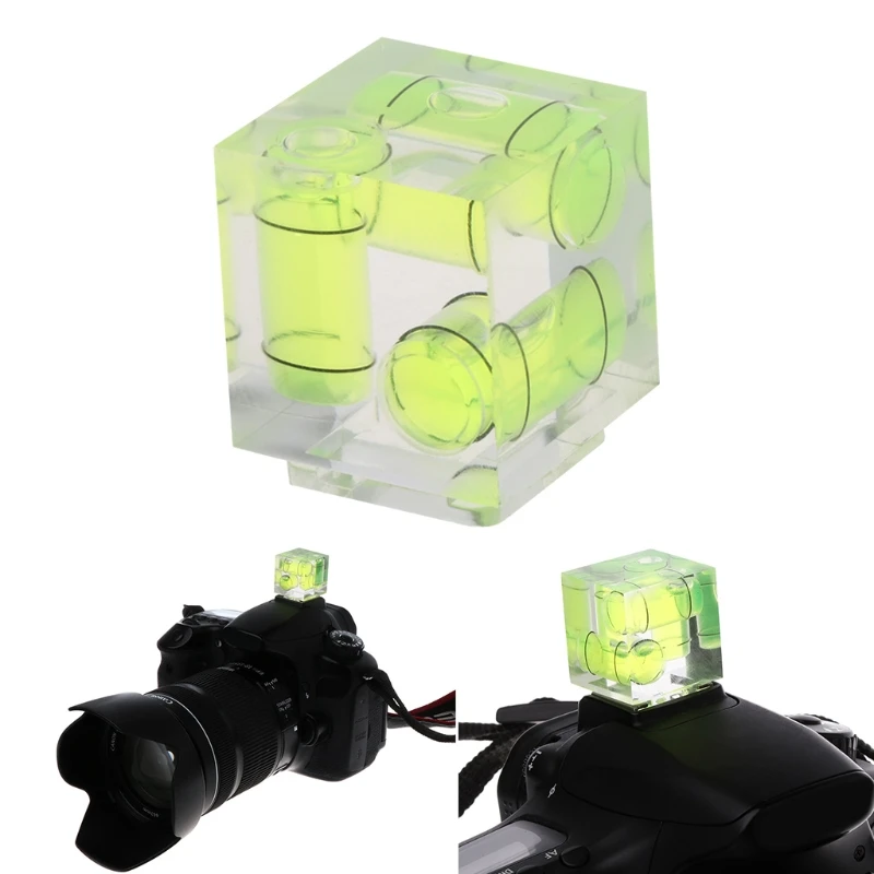 

Bubble Triple 3 Axis Spirit Level On Camera Hot Shoe 3D for canon nikon pentax
