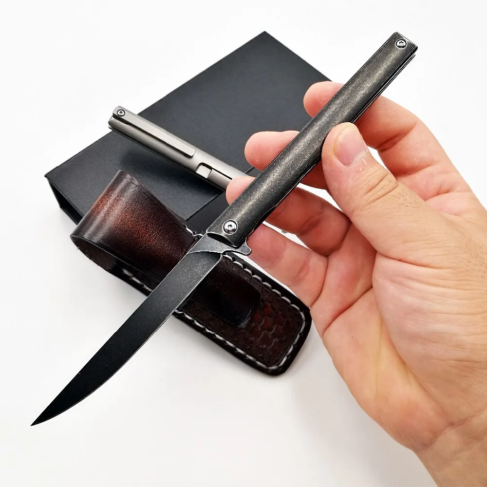 JSSQ карманный складной нож M390 лезвие титановая ручка Открытый выживания Дайвинг тактические ножи кемпинг Охота утилита EDC инструменты