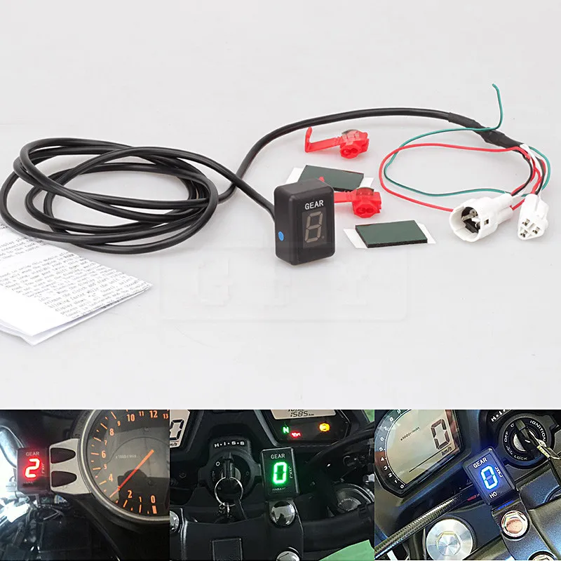 

Для Yamaha TDM850 1999-2001 TDM900 Non ABS 2002-2013 Светодиодная Электроника 1-6 индикатор уровня передачи скорости мотоцикла цифровой измеритель скорости