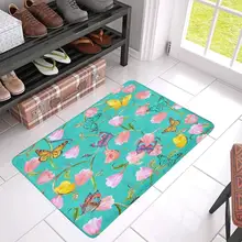 Цветочный фантазийный внутренний входной ковер коврики для обуви Скребок коврик 30X18 дюймов