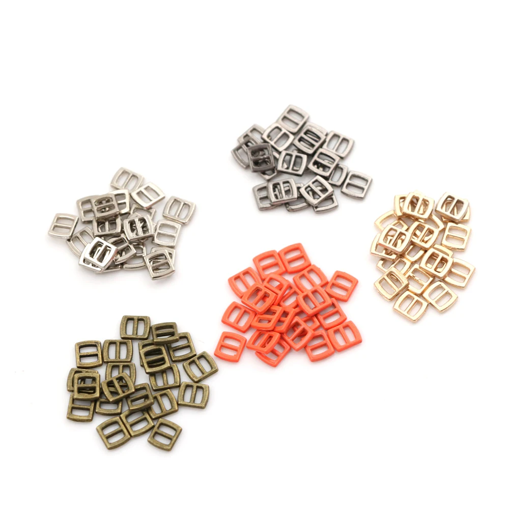 3mm Mini Button Buckle Tri-glide Ultra-small Belt Buckle Doll Clothes Buttons Shoes Buckle Blyth Doll Clothing Accessory 10pcs