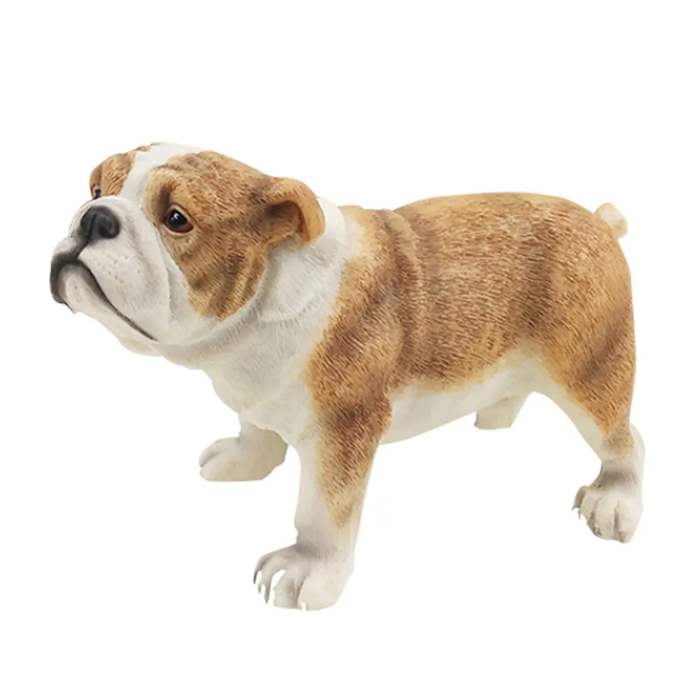 

Standing Bulldog Resin Figurine Doggy Puppy Resin Statue for Decoration and Collection Gift
