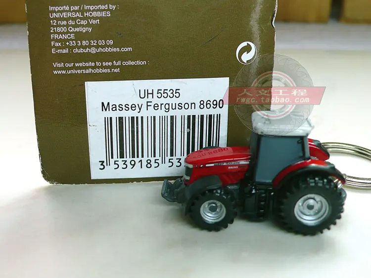 Massey Ferguson 8690 Трактор Модель сплав брелок сумка Подвеска Подлинная французская UH личность