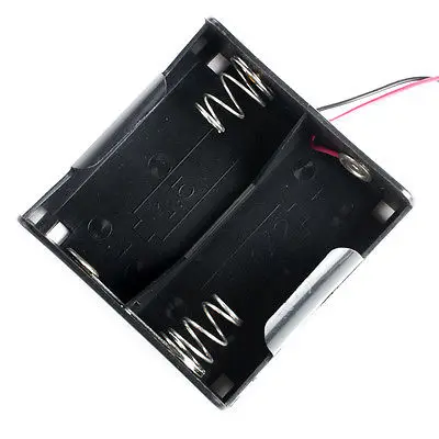 

DHL/EMS 2*50pcs,2 x D Size Cell Battery Holder Box 3V Case With Wire Lead UM-1x2 -A1