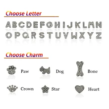 Bling Personalized Pet Dog Collar Rhinestone Customized Free Name Diamond Bucklet XS S M L Free Shipping