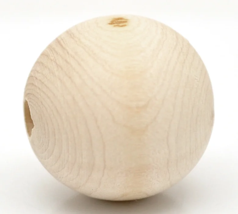 

DoreenBeads 20PCs Natural Ball Wood Spacer Beads 30mm(1-1/8") (B18404)