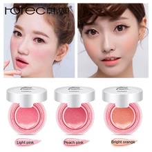 ROREC Baked Blush Air Cushion Blusher pressed foundation face makeup cheek blusher cosmetics Rose Pink Cheek Blush Powder Matte румяна milani rose powder blush 08 цвет 08 tea rose variant hex name f4587a