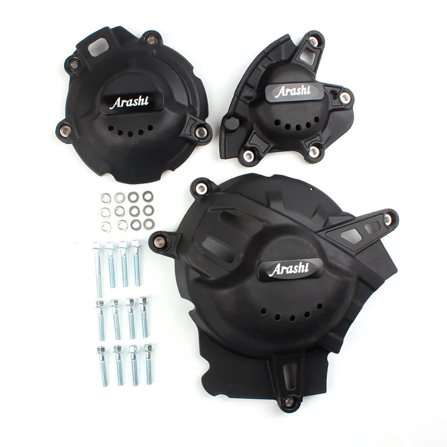 

Black Engine Stator Crank Case Guard Cover Set Motorcycle For Suzuki GSXR1000R 2017 2018