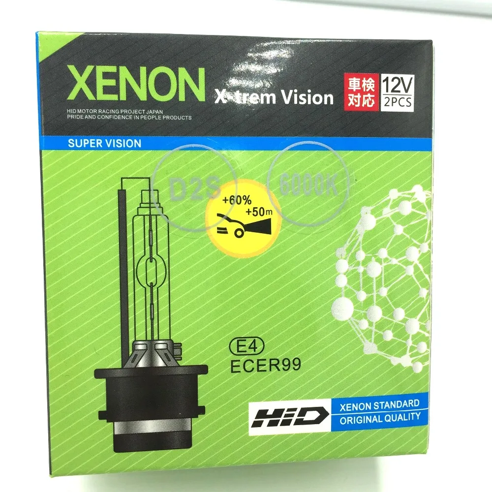 2 шт. 35 Вт HID ксеноновая лампа D2S авто фары комплект для замены 12 V 4300 K 5000 6000 8000 10000 12000