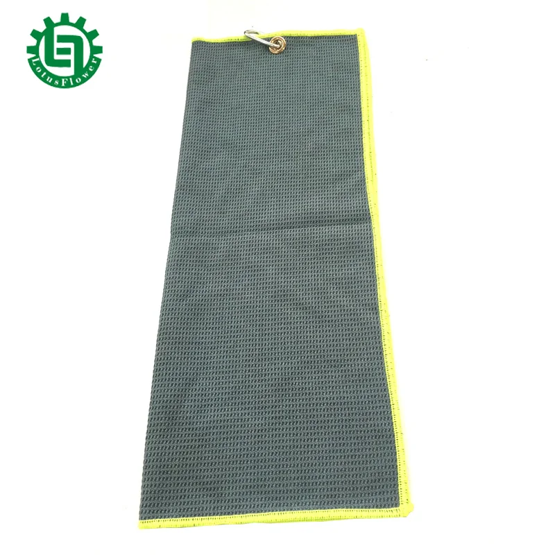 Pj7071 40*50 см Гольф полотенце утолщенной хлопок комфорт спортивный фитнес-полотенце с в форме сердца крюк полотенце - Цвет: Dark green