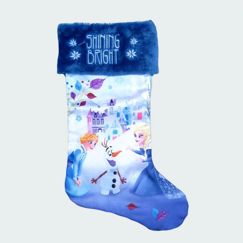 

47cm/18.5'" Plush large christmas stockings with olaf kid xmas stocking children gift bag