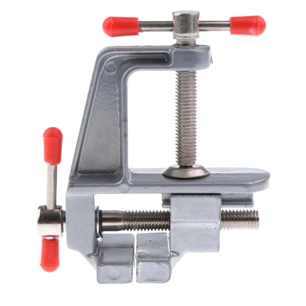 

Aluminum Alloy Table Vise Vice Clamp Clip Bench Work Clamp On Vice Craft Hobby Repair Tools Swivel Lock Experiment Hold Tool