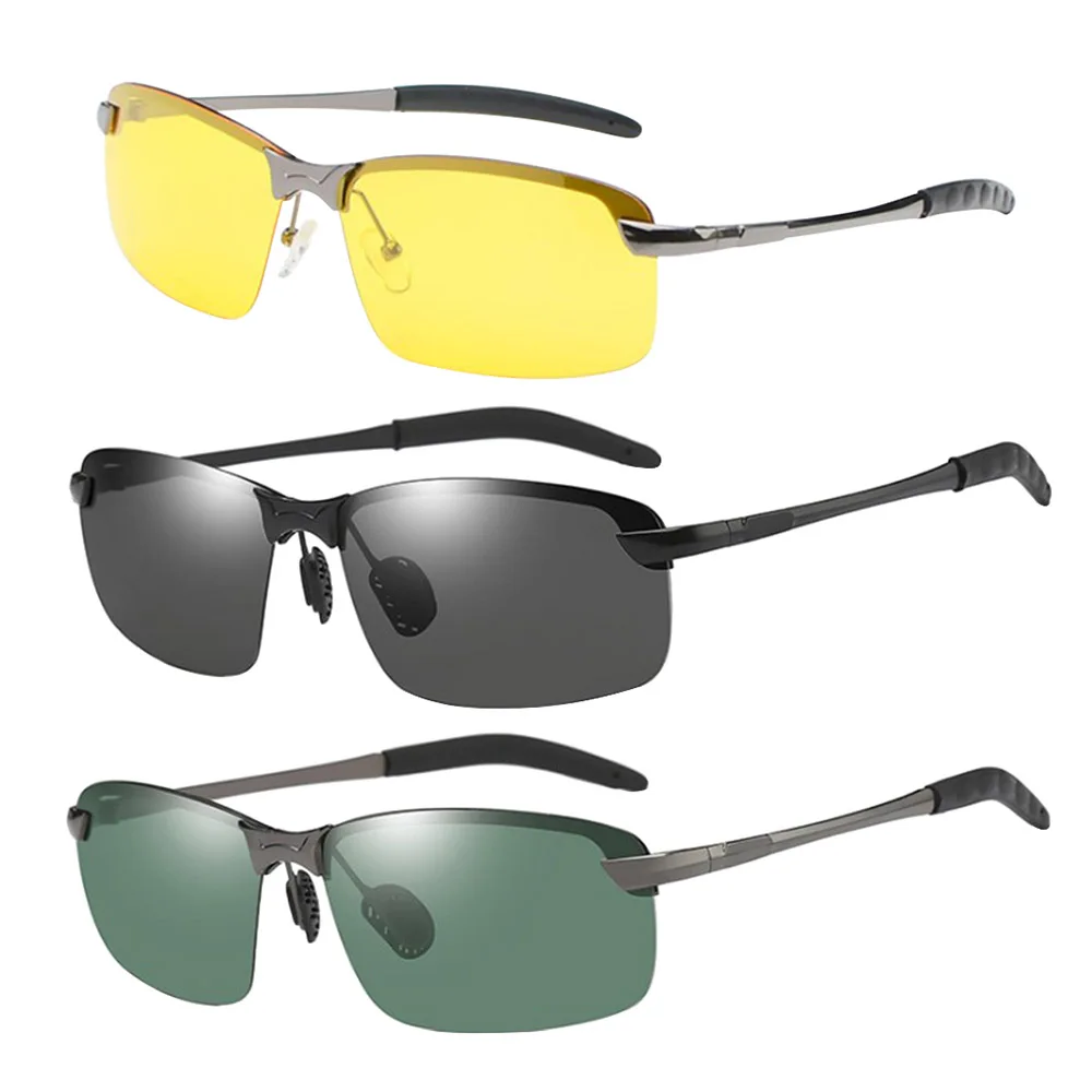 Лидер продаж Солнцезащитные очки Мужские поляризатор поляризованные очки автомобиля для водителей, ночного видения очки для вождения солнцезащитные очки Классические солнцезащитные очки