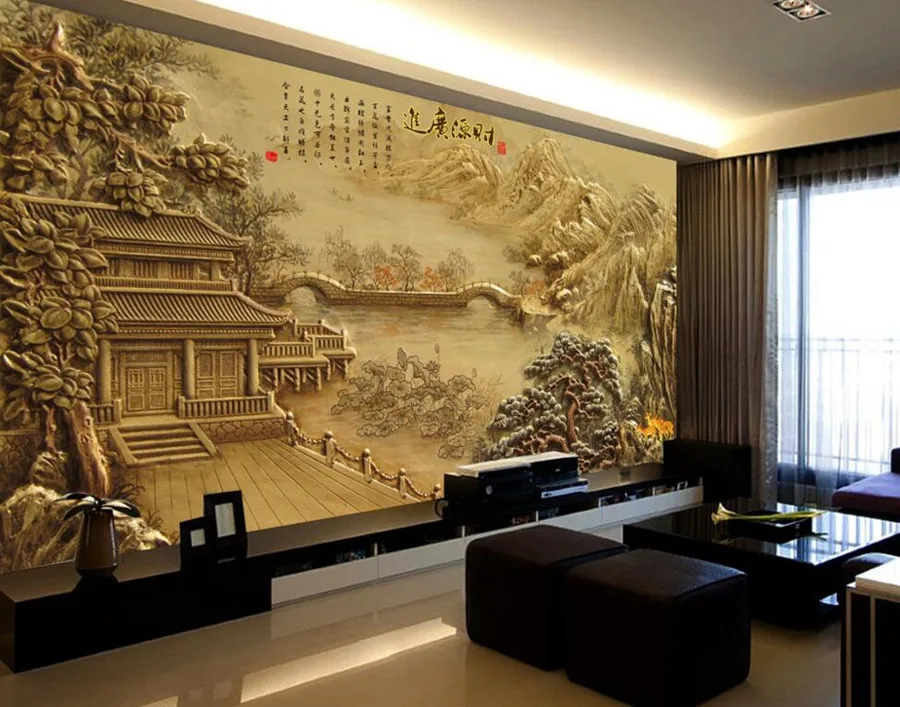 Compra murales 3d online al por mayor de china, mayoristas de ... Fondo de pared frozen vintage infantil