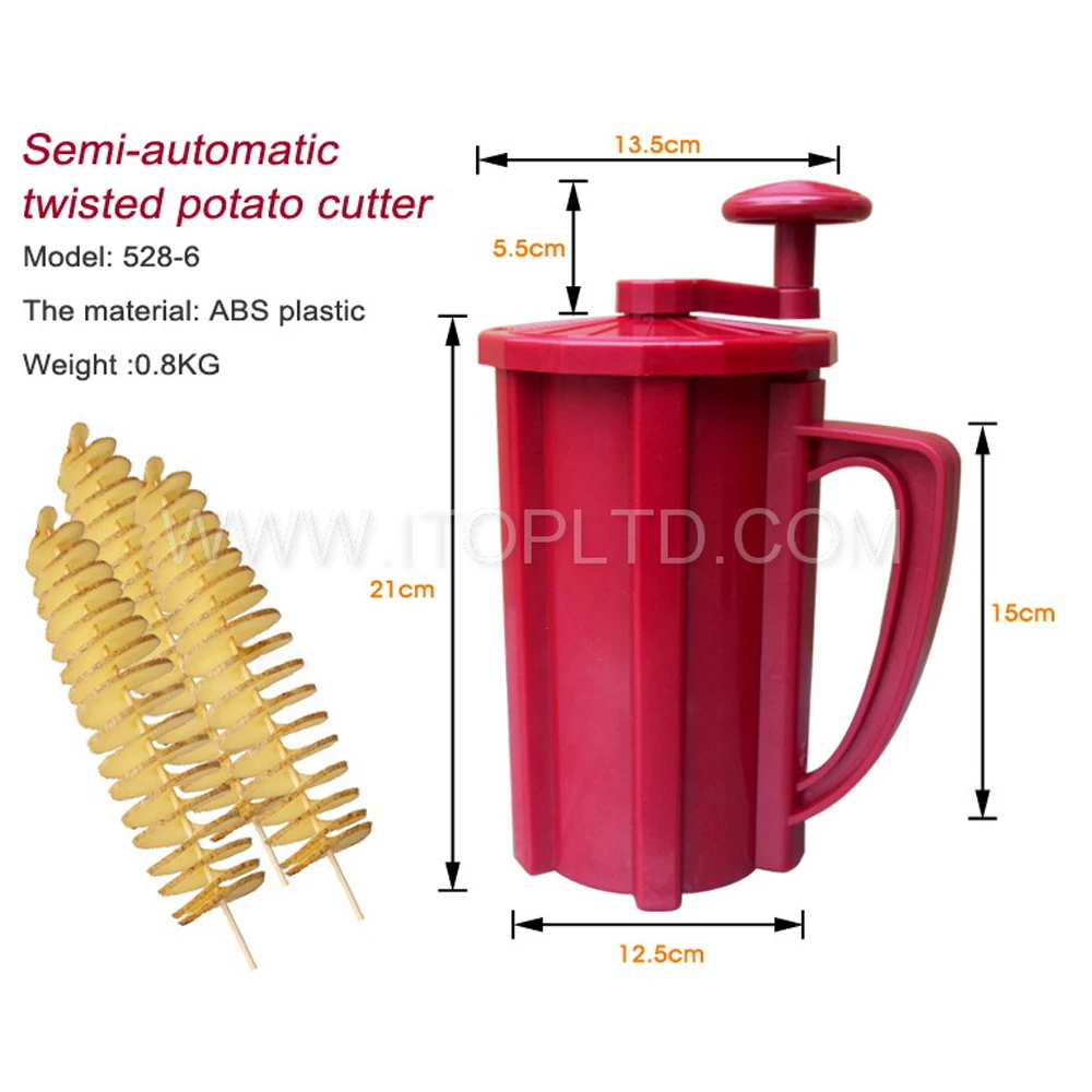 ITOP Twisted Potato Spiral Cutter,ABS Plastic Commercial Manual Tonardo