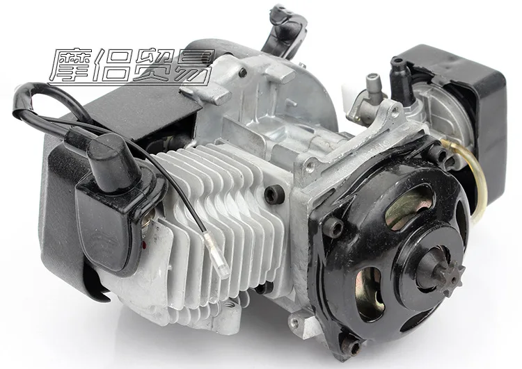 Discount DIY 49cc 2T STROKE ENGINE MOTOR MINI QUAD ROCKET POCKET BIKE Motor Motorcycle Engine 4