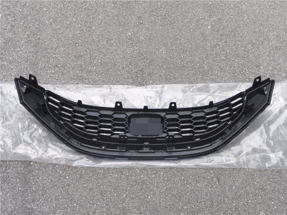 1 шт. Автомобильная Передняя хромированная верхняя сетчатая решетка радиатора гриль сотовый для Honda Civic Sedan 2013