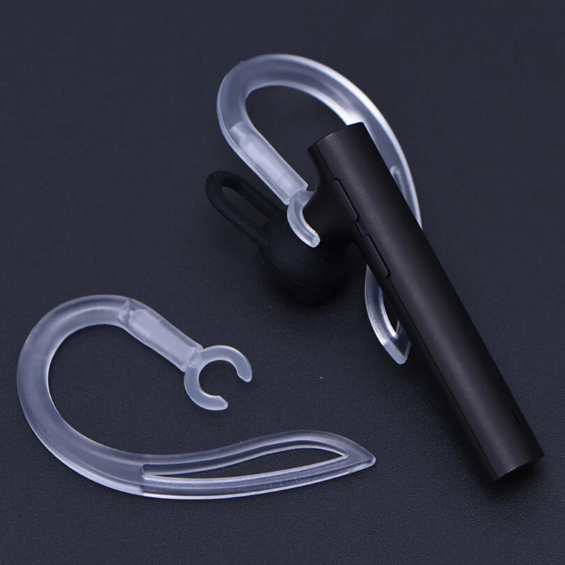 4/5/6/7/8/9/10 мм Bluetooth наушники прозрачный силиконовый чехол с креплением зажим петли