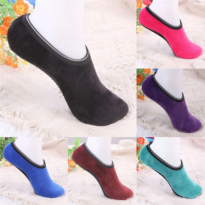 

2017 Hot Napping Indoor Fashion Autumn Winter Floor Socks Thicken Warm Antiskid Short Boat Sock