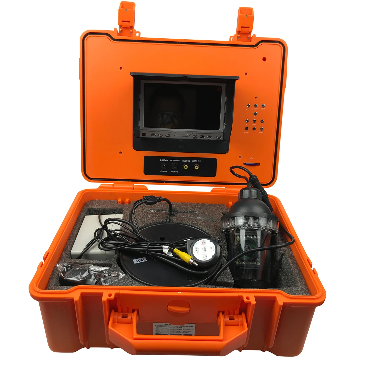 

7" TFT LCD 1/3 Sony CCD 1000TVL Underwater fishing camera 360degree Fish Finder camera System DVR Recorder 8GB 50Meters