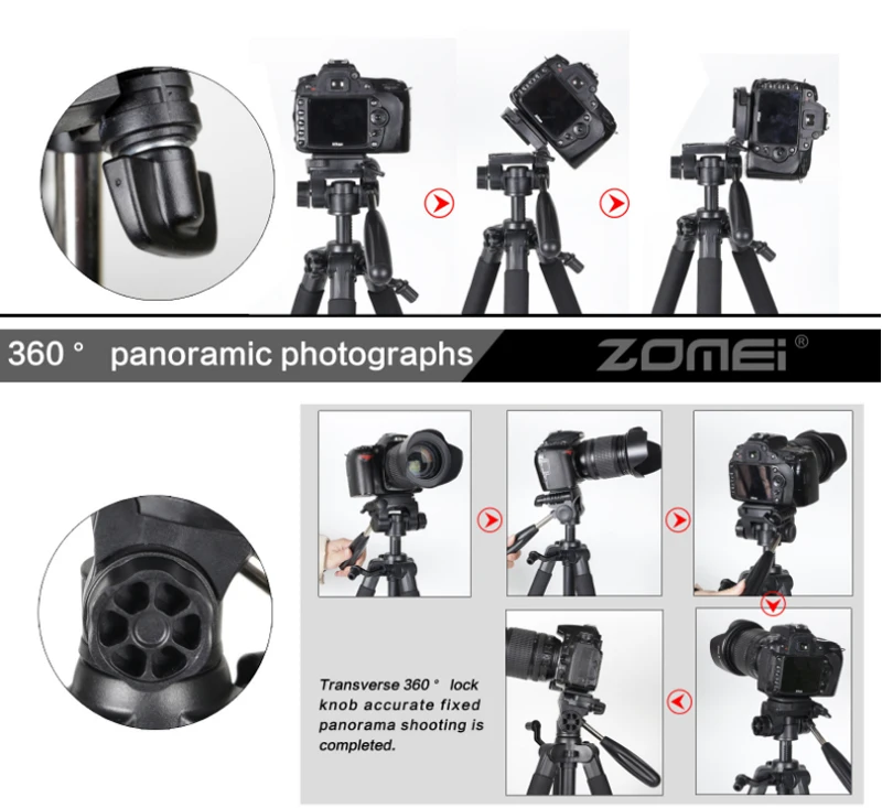 Professional tripod zomei q111 (13)