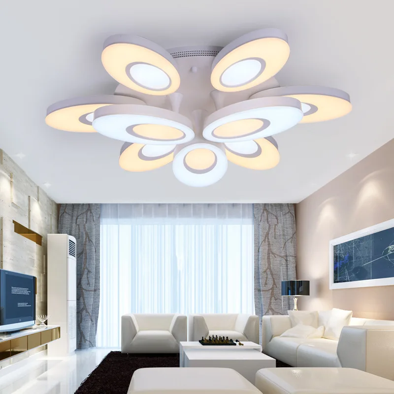 Современный минималистский гостиная лампы круглый творческая личность атмосфера Главная спальня светодио дный потолочный