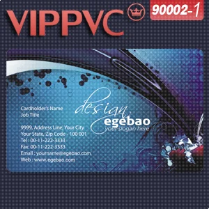 

a90002 awesome business cards Template for PVC card with Single faced Printing