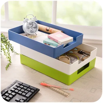 

1PC Creative Classified Desktop File Receiving Organizer Stationery Cosmetics Jewelry Collection Storage Boxes 33x24x5cm OK 0541