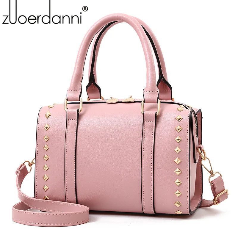 Famous brand woman bags 2018 ladies handbags rivet pillow clutch bag female women leather