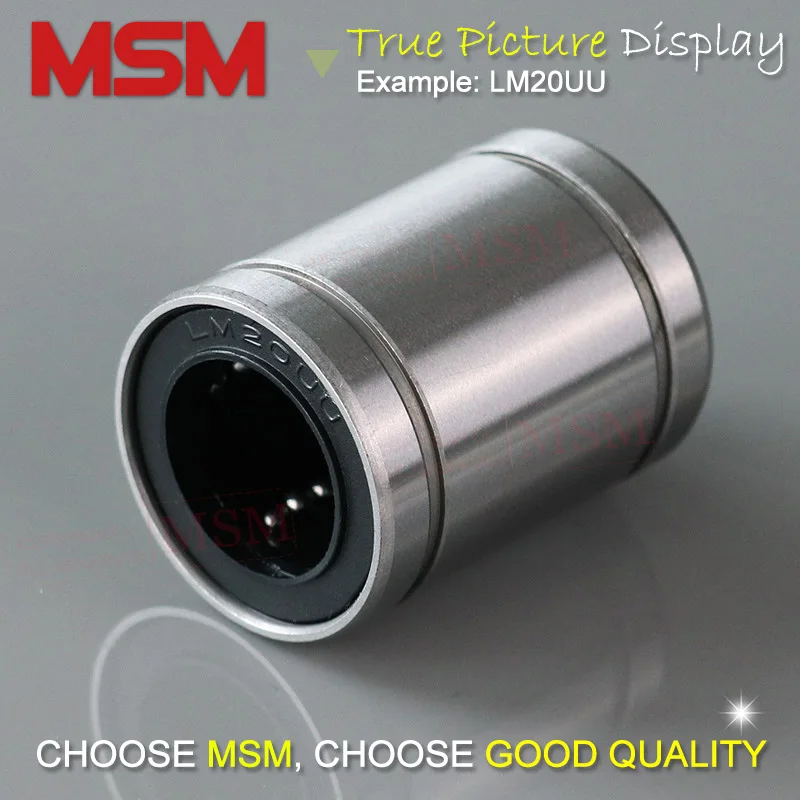 10 шт. линейные подшипники MSM LM4 LM5UU LM6UU LM8UU LM8SUU LM10UU LM12UU LM13UU LM16UU LM20UU LM25UU LM30UU Шариковые
